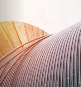 Image of a large spool of wire