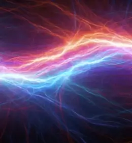 Image of red and blue electricity